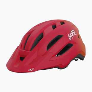 Giro Fixture II Integrated MIPS matte red fade children's bicycle helmet