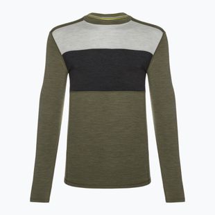 Men's Smartwool Classic Thermal Merino Base Layer Colorblock Crew Boxed Green SW016354K66 thermal t-shirt