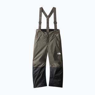 The North Face Teen Snowquest Suspender children's ski trousers dark green NF0A7X3P21L1