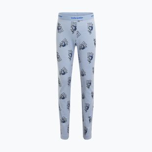 Children's thermal trousers icebreaker Merino 200 Oasis Bear Tour zinc blue/aop