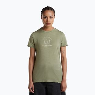 Women's thermal shirt Icebreaker Merino 150 Tech Lite Peaceful Pass Lichen