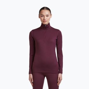 Women's thermal sweatshirt Icebreaker 200 Oasis LS Half Zip dark berry