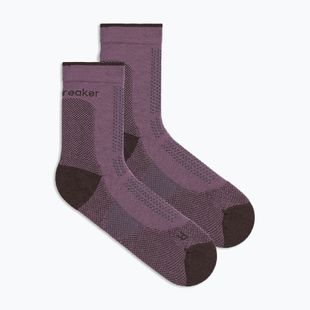 Women's socks Icebreaker Merino Hike+ Ultralight Quarter grey plum/bittersweet