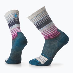 Smartwool Everyday Stitch Stripe Crew trekking socks twilight blue