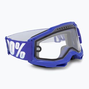 100% Accuri 2 Enduro MTB blue/clear cycling goggles