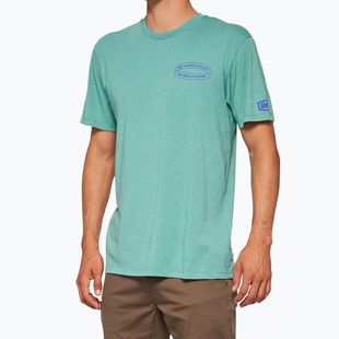Men's 100% Infinitee ocean blue heather t-shirt