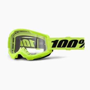Bike goggles 100% Strata 2 neon yellow/clear