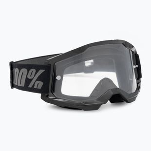 Children's cycling goggles 100% Strata 2 Junior black/clear