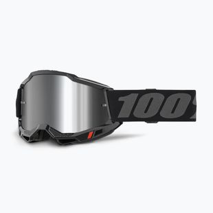 Bike goggles 100% Accuri 2 black/silver mirror