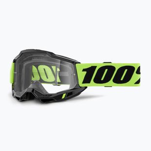Children's bike goggles 100% Accuri 2 Junior neon yellow/clear