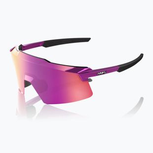 Sunglasses 100% Aerocraft gloss purple chrome/purple mirror