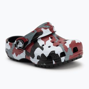 Crocs Classic Camo Clog Toddler flip-flops black/red