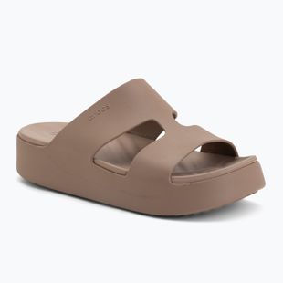 Women's slides Crocs Gateway Platform H-Strap latte