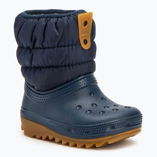 Crocs Classic Neo Puff Boot Toddler snow boots navy/gum