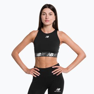 New Balance Relentless Crop black fitness bra NBWB31175ZNC