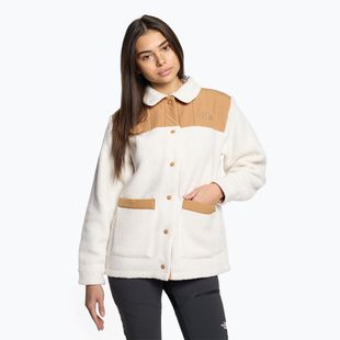 Women's The North Face Cragmont Fleece Shacket gardenia white/almond butter