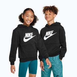 Children's Nike Club Fleece Hoodie black/white