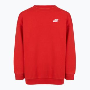 Children's sweatshirt Nike Sportswear Club Fleece university red/white