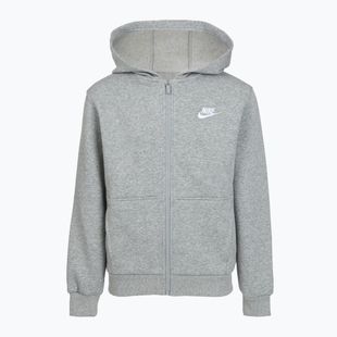 Children's sweatshirt Nike Sportswear Club Fleece dark grey heather/base grey/white