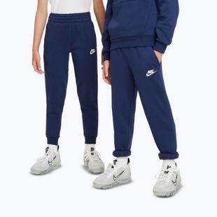 Children's trousers Nike Sportswear Club Fleece midnight navy/white