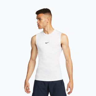 Men's T-shirt Nike Pro Dri-Fit Tight Sleeveless Fitness white/black