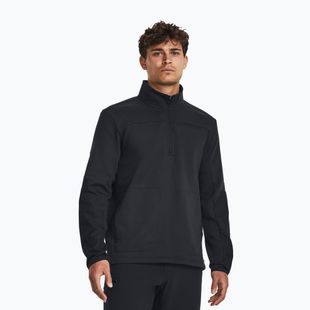 Men's sweatshirt Under Armour Tactical Rival Job Fleece 1/4 Zip black / black / black