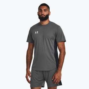 Men's football T-shirt Under Armour Challenger Train castlerock/white