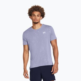 Men's Under Armour Streaker Splatter running shirt celeste/starlight/reflective