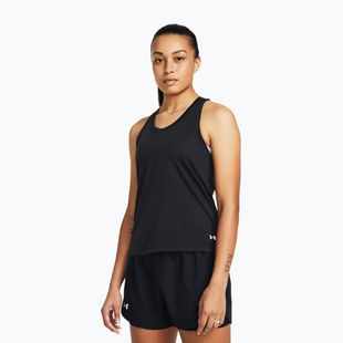 Women's running tank top Under Armour Launch Singlet black/reflective