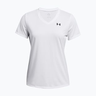 Women's training shirt Under Armour Tech SSV Solid white/black