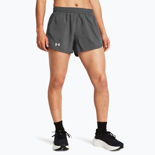 Women's running shorts Under Armour Fly By 3" castlerock/castlerock/reflective
