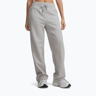 Women's trousers Under Armour Rival Fleece Straight Mod gray light heather/white