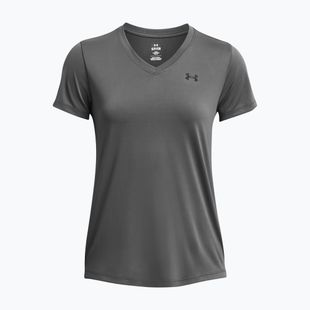 Women's training shirt Under Armour Tech SSV Solid castlerock/black