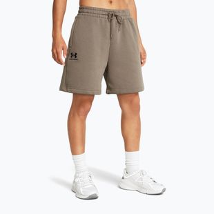 Under Armour women's shorts Essl Flc Relax BF taupe dusk/black