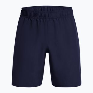 Men's training shorts Under Armour Tech Woven Wordmark midnight navy/white