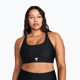 Under Armour Project Rock All Train Crossback black/white fitness bra
