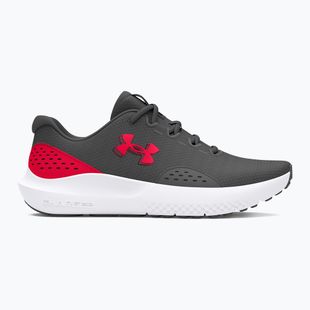 Men's running shoes Under Armour Charged Surge 4 castlerock/red/red