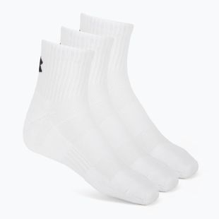 Socks Under Armour Training Cotton Quarter 3 pairs white/white/black