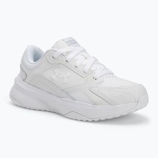 Women's training shoes Under Armour Edge Leather white/white/white