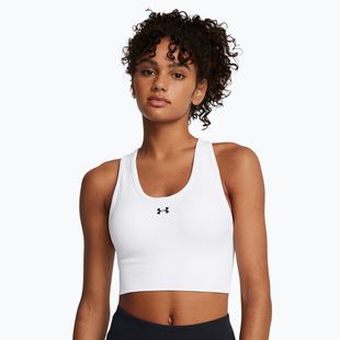 Under Armour training bra Vanish Seamless Mid Branded white / black