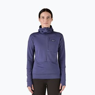 Women's softshell jacket Patagonia R1 Hybrid Pullover Hoody solstice purple