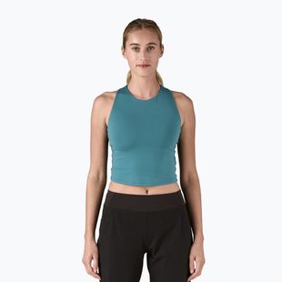Women's Patagonia Reversible Tank wetland blue trekking t-shirt