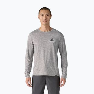 Men's Patagonia Cap Cool Daily Graphic Lands chouinard crest/feather grey longsleeve