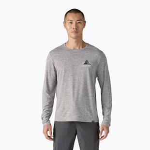 Men's Patagonia Cap Cool Daily Graphic Lands chouinard crest/feather grey longsleeve
