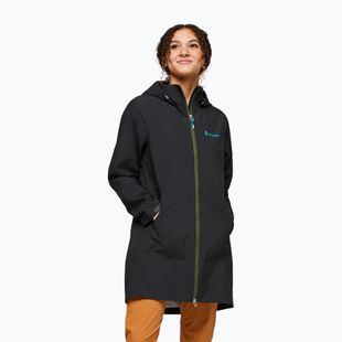 Cotopaxi Cielo Rain Trench black women's rain jacket