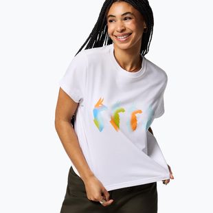 Women's T-shirt Cotopaxi Cuatro Bitmap white