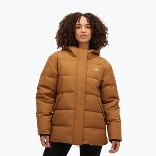 Women's down jacket New Balance NBX Soft Alpine Icon Down brown