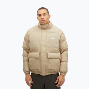 Men's down jacket New Balance NBX Academy Mix Down beige