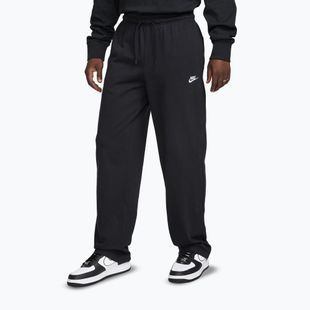 Men's trousers Nike Sportswear Club Knit Open-Hem black/white