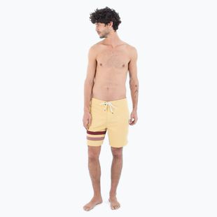 Men's Hurley Phantom Block Party Renegade 18" dusty cheaddar swim shorts